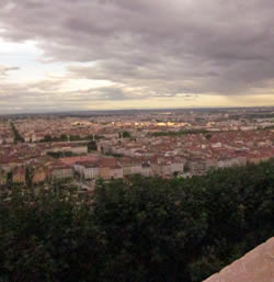 A great view of Lyon from the top of Fourviére.
