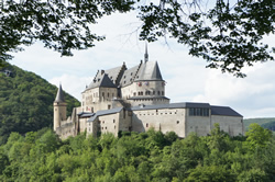 The beautiful Vianden castle in the north of Luxembourg