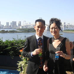 Attended a family wedding at Odaiba, Tokyo
