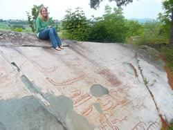 Here in Skien, Norway there are some ancient ruins in the form of drawings dated from 2700 years ago. 
