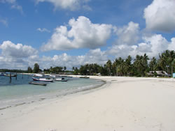 A beach on Belitung Island, a short flight from Jakarta away