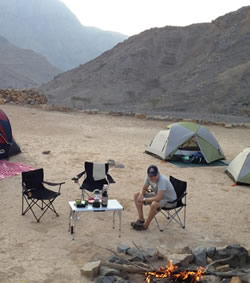 Camping in the Ras al Khaimah mountains