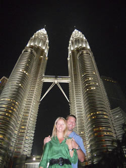 The International Nabers in front of the world famous Petronas Twin Towers- Kuala Lumpur