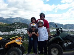 The Wagoner Family enjoying a day out in the Spanish countryside village of Frigiliana.