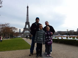 The Wagoner Family spending Christmas in Paris