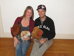 The Family Photo! Scott and I had to leave our 3 chickens behind, but I refer to the girls from time to time in my blog. They're family!