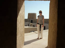 Rachel at Zubarah Fort Qatar