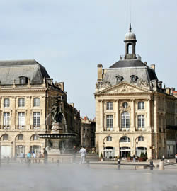 Place de la Bourse in the picturesque central quarters of Bordeaux