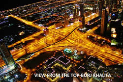 View from the top of the Burj Khalifa