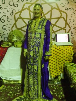 Dressed in traditional Eastern Province bridal clothing