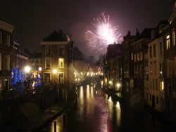 Center of Utrecht fireworks