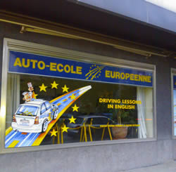 A driving school in Belgium