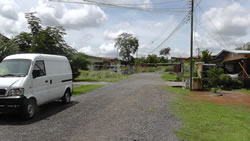 Our street in City of David, Panama