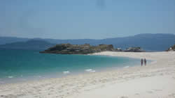 This is Islas Cies at the end of May