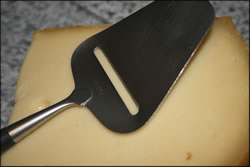 A cheese slicer: a dangerous tool in unpracticed hands