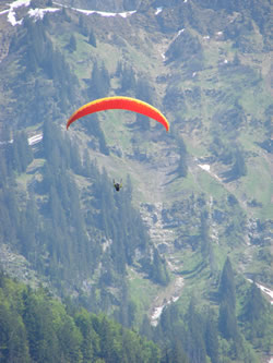 Another popular Swiss activity is paragliding