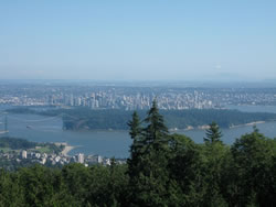 View of downtown Vancouver from Cypress Mountain