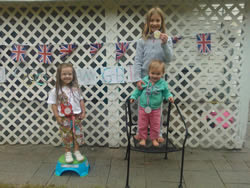 Staging our own Olympics in the garden and showing our support for team GB