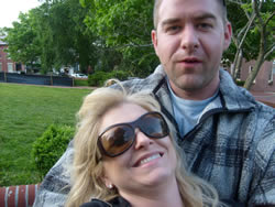 Milan and I on our first road trip to Annapolis, MD