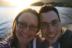 Nicola and John and a Queenstown sunset