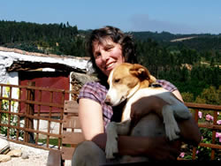 Me and Daisy in my garden in central Portugal