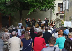 A musical fund raiser in Bratislava at the Albrecht house