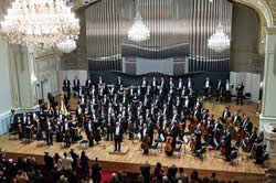 A symphony at the Reduta Hall in Bratislava, Slovakia