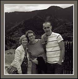 Julie with Igor and Vlasta Hiking in the High Tatras