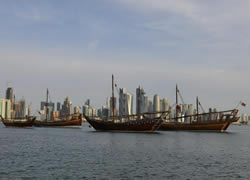 Sight Seeing! Dhow boats in Doha