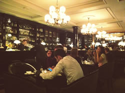 Funky, hip bar in downtown Moscow.