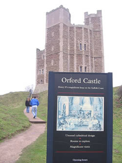 Orford Castle - one of the many historical castles in the area