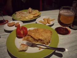 Tortilla and other tapas - yum!