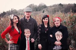A family photo with my mum and sister at our new home in Bath this past Christmas