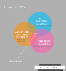 A diagram I made about my personal experience as a TCK