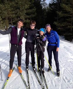 Cross country skiing in Austria.