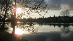 View of Sankt Jorgens Sø in Autumn