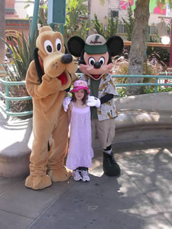 Emily in Disneyland