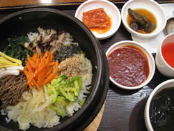 Typical delicious Korean food. 