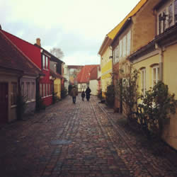 Wandering through the Odense streets