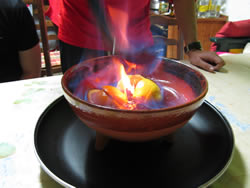 Quemada, a firey witches brew, or liquor drink