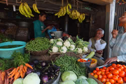 Buying vegetables at the Bhowali Market