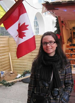 Canadian stand xmas market Paris