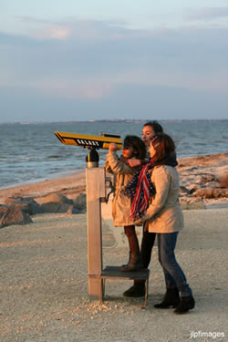 Altantic Ocean, near La Rochelle, my daughter's enjoying the sunset.
