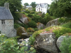 Huelgoat entrance to the forest by the lake