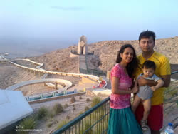 our family on a mountain retreat