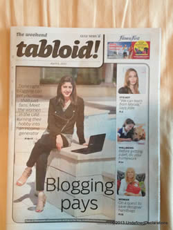 Me on Gulf News Weekend Tabloid Cover