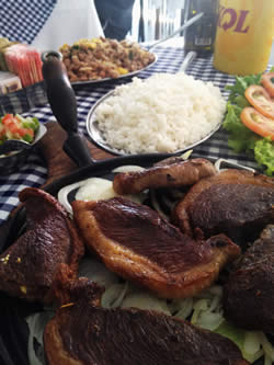 Enjoying Brazilian Lunches!