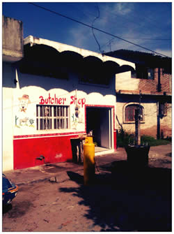 The local butcher in La Cruz de Huanacaxtle