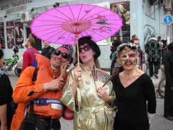 Getting into the Athens Carnival spirit - forget Venice!