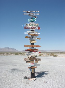 America offers so many choices for everything. This sign on Route 66 was a great symbol for that.